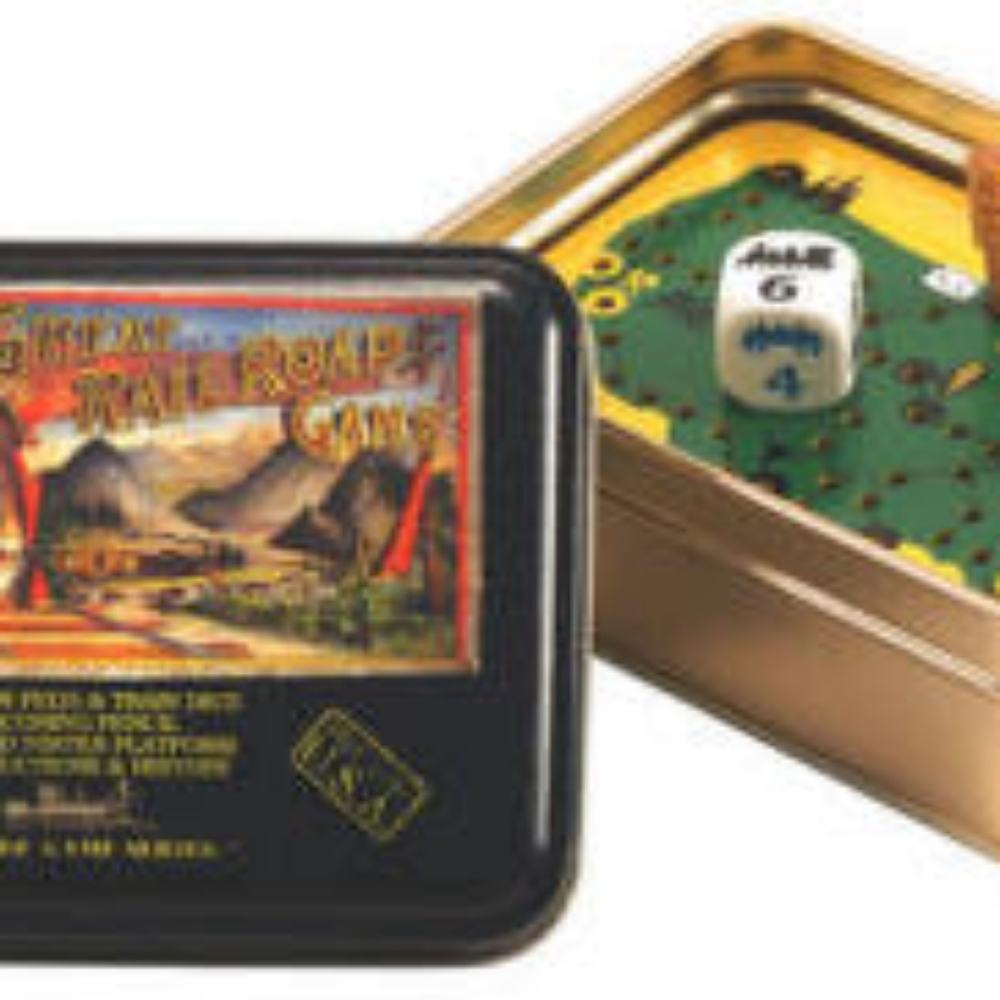 NIB Great Railroad Game Tin from Channel Craft